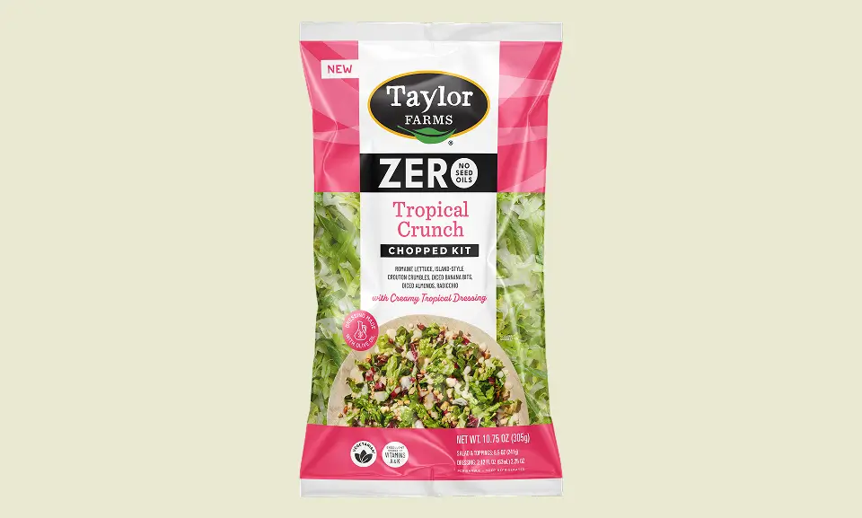 Zero Seed Oil Tropical Crunch Chopped Salad Kit - Taylor Farms